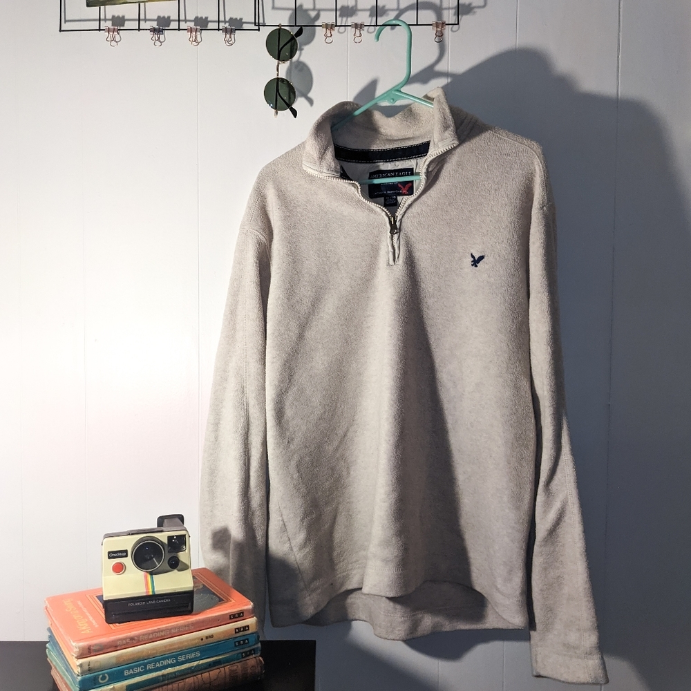 American Eagle Quarter Zip Pull Over - image 1